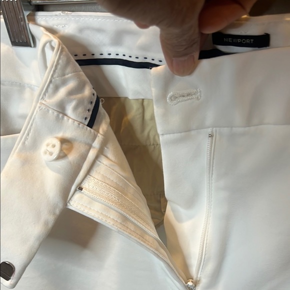 Talbots Newport White Cotton Rayon Blend Pants size 10 - Picture 6 of 13